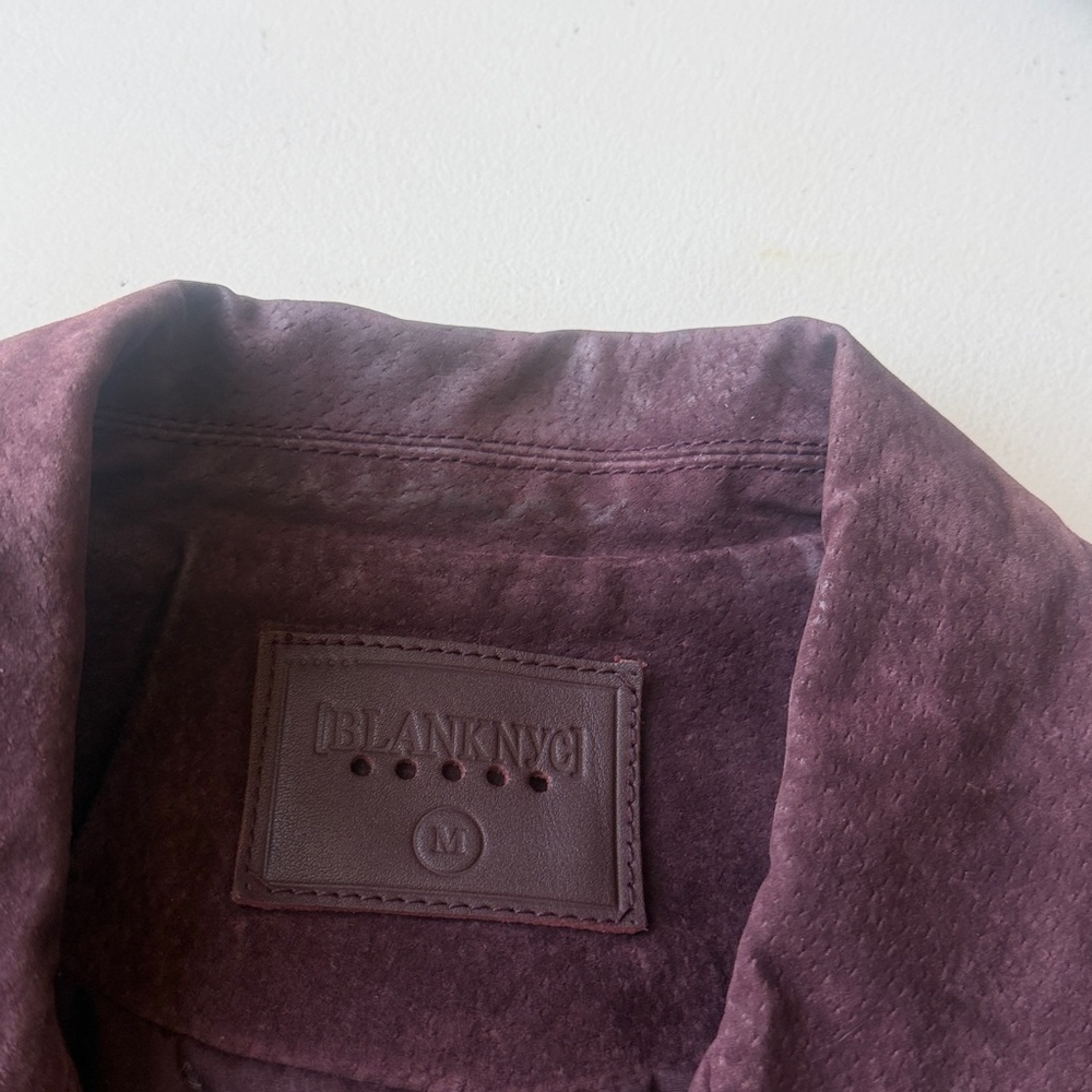 Blank NYC burgundy leather jacket - Picture 11 of 13